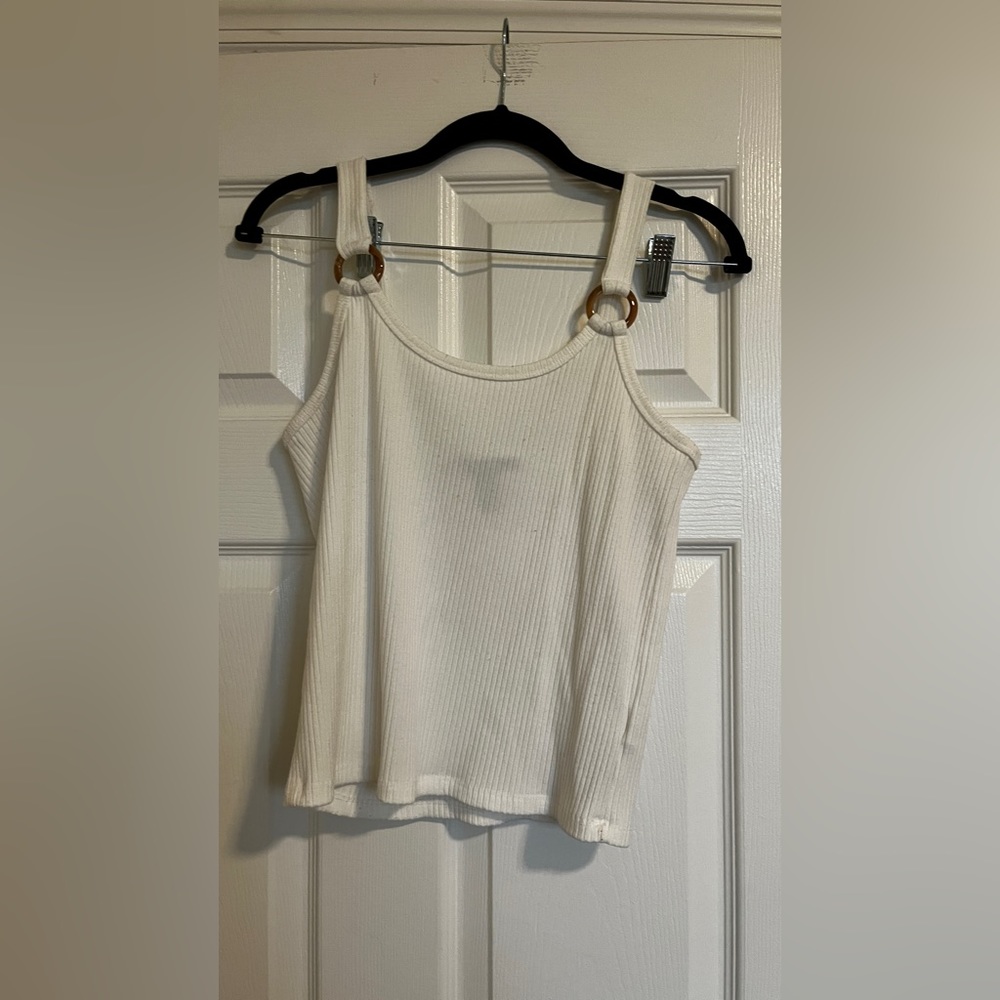 white Forever 21 tank top size L